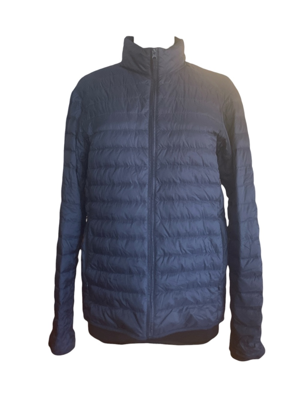 Uniqlo Ultra Light Feather Down Jacket Navy Blue Coat - Women's Size Small